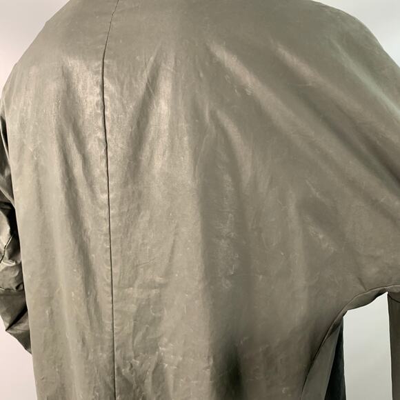 ISSEY MIYAKE Vintage Size XXL Green Charcoal Coated Cotton Insulated Coat - Picture 5 of 10